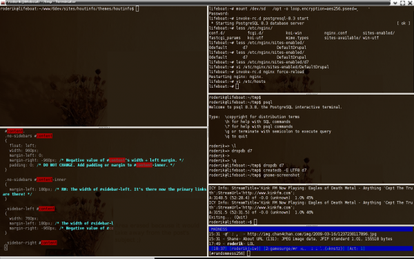 Terminal-filled virtual desktop Terminal-filled virtual desktop